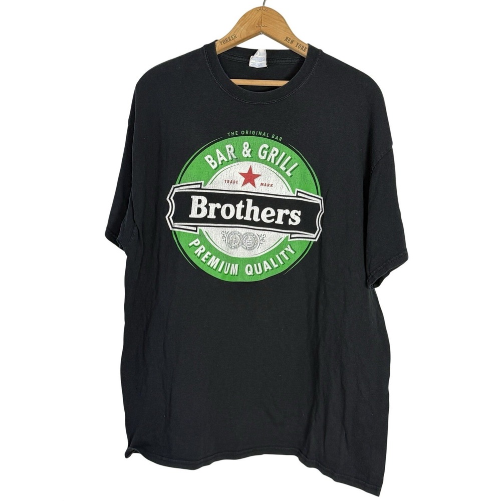 Port & Co Brothers bar and grill T shirt Size XL 100% cotton